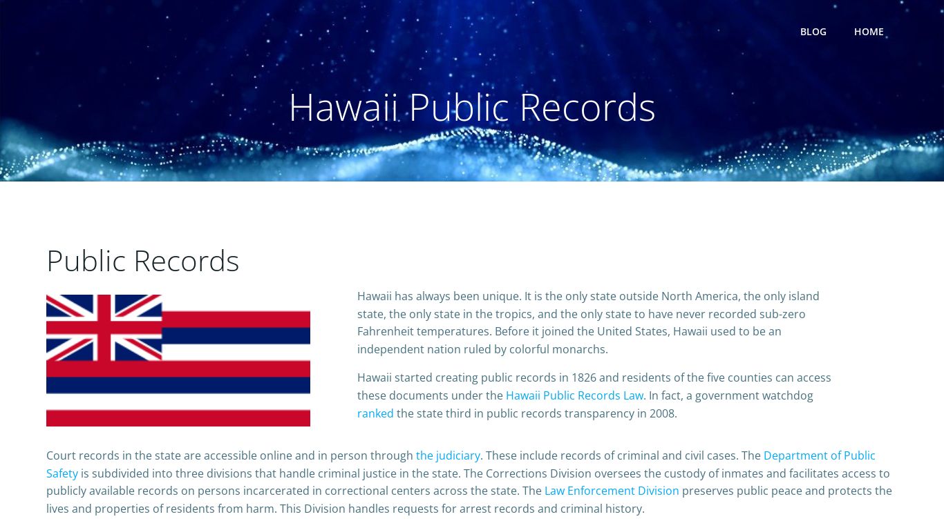 Hawaii Public Records